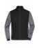 Men Men's Padded Hybrid Jacket Black/carbon-melange 11484