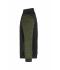 Men Men's Padded Hybrid Jacket Black/olive-melange 11484