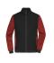 Men Men's Padded Hybrid Jacket Black/red-melange 11484
