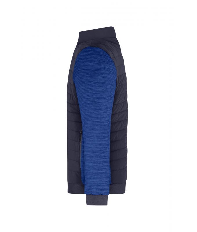 Herren Men's Padded Hybrid Jacket Navy/royal-melange 11484