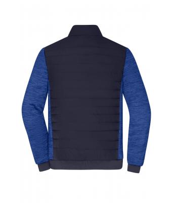 Herren Men's Padded Hybrid Jacket Navy/royal-melange 11484