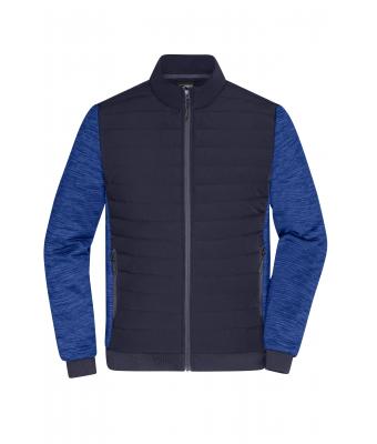 Herren Men's Padded Hybrid Jacket Navy/royal-melange 11484