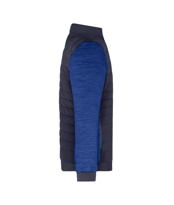Men Men's Padded Hybrid Jacket Navy/royal-melange 11484