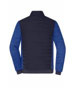 Men Men's Padded Hybrid Jacket Navy/royal-melange 11484
