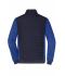 Men Men's Padded Hybrid Jacket Navy/royal-melange 11484