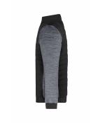 Herren Men's Padded Hybrid Jacket Black/carbon-melange 11484
