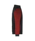 Herren Men's Padded Hybrid Jacket Black/red-melange 11484