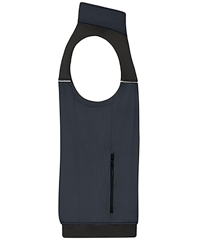 Unisex Hybrid Workwear Vest Carbon/black 11485