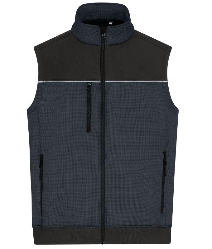 Unisex Hybrid Workwear Vest Carbon/black 11485