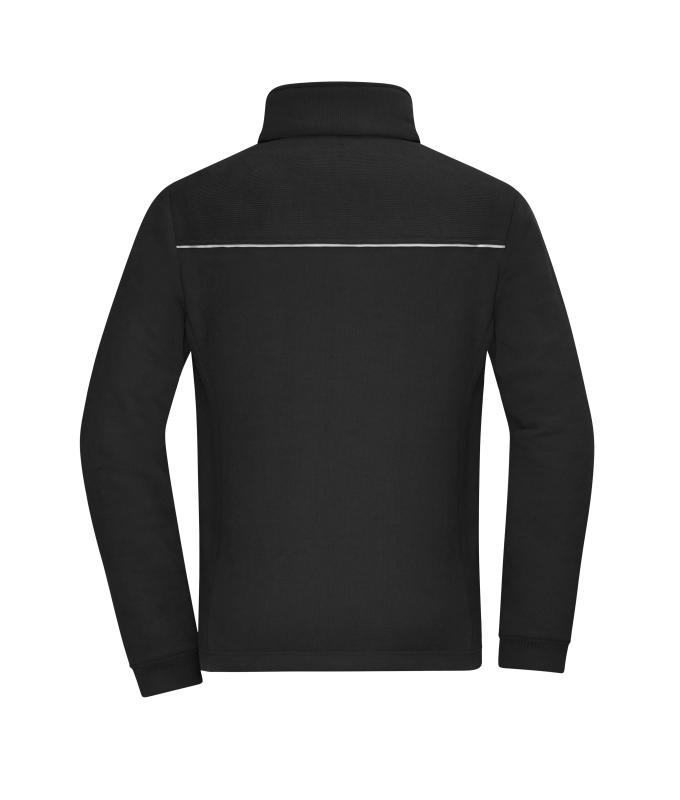 Unisex Fleece Jacket - Corduroy Look Black 11799