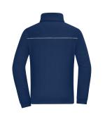 Unisex Fleece Jacket - Corduroy Look Navy 11799