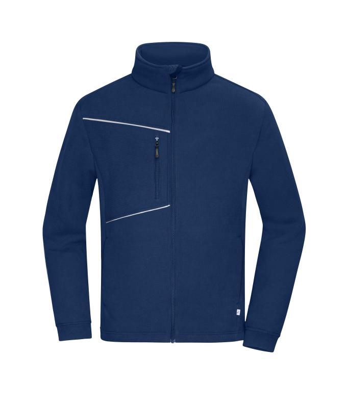 Unisex Fleece Jacket - Corduroy Look Navy 11799
