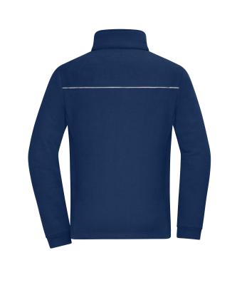 Unisex Fleece Jacket - Corduroy Look Navy 11799