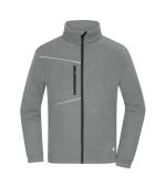 Unisex Fleece Jacket - Corduroy Look Steel-grey 11799