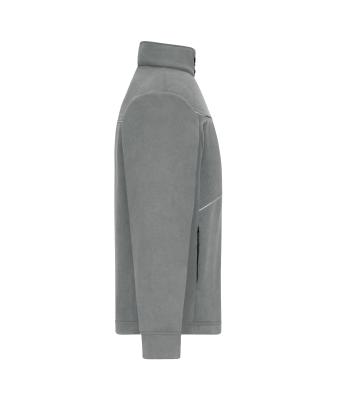 Unisex Fleece Jacket - Corduroy Look Steel-grey 11799