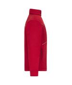 Unisex Fleece Jacket - Corduroy Look Red 11799