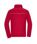 Unisex Fleece Jacket - Corduroy Look Red 11799