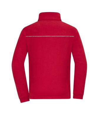 Unisex Fleece Jacket - Corduroy Look Red 11799