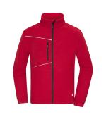Unisex Fleece Jacket - Corduroy Look Red 11799