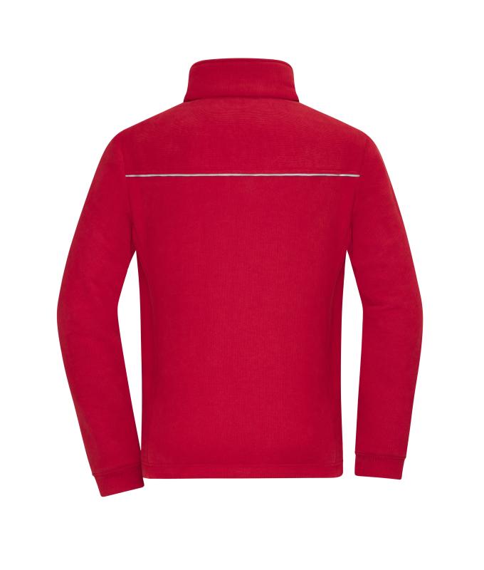 Unisex Fleece Jacket - Corduroy Look Red 11799
