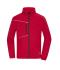 Unisex Fleece Jacket - Corduroy Look Red 11799