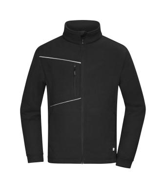 Unisex Fleece Jacket - Corduroy Look Black 11799