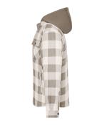 Unisex Workwear Check Shirt Jacket Dusty-brown/cement 12008