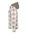 Unisex Workwear Check Shirt Jacket Dusty-brown/cement 12008