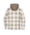 Unisex Workwear Check Shirt Jacket Dusty-brown/cement 12008