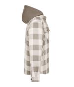 Unisex Workwear Check Shirt Jacket Dusty-brown/cement 12008