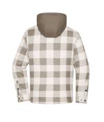 Unisex Workwear Check Shirt Jacket Dusty-brown/cement 12008