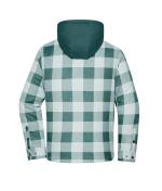 Unisex Workwear Check Shirt Jacket Industrial-green/foggy-grey 12008