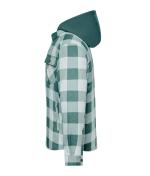 Unisex Workwear Check Shirt Jacket Industrial-green/foggy-grey 12008