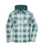 Unisex Workwear Check Shirt Jacket Industrial-green/foggy-grey 12008