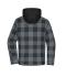 Unisex Workwear Check Shirt Jacket Black/metal-grey 12008