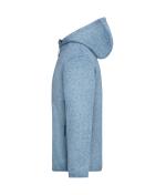 Unisex Workwear Knitted Fleece Jacket Steel-blue-melange/nature 12032