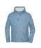 Unisex Workwear Knitted Fleece Jacket Steel-blue-melange/nature 12032