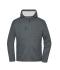 Unisex Workwear Knitted Fleece Jacket Metal-grey-melange/nature 12032