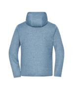 Unisex Workwear Knitted Fleece Jacket Steel-blue-melange/nature 12032
