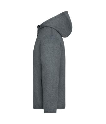 Unisex Workwear Knitted Fleece Jacket Metal-grey-melange/nature 12032