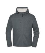 Unisex Workwear Knitted Fleece Jacket Metal-grey-melange/nature 12032