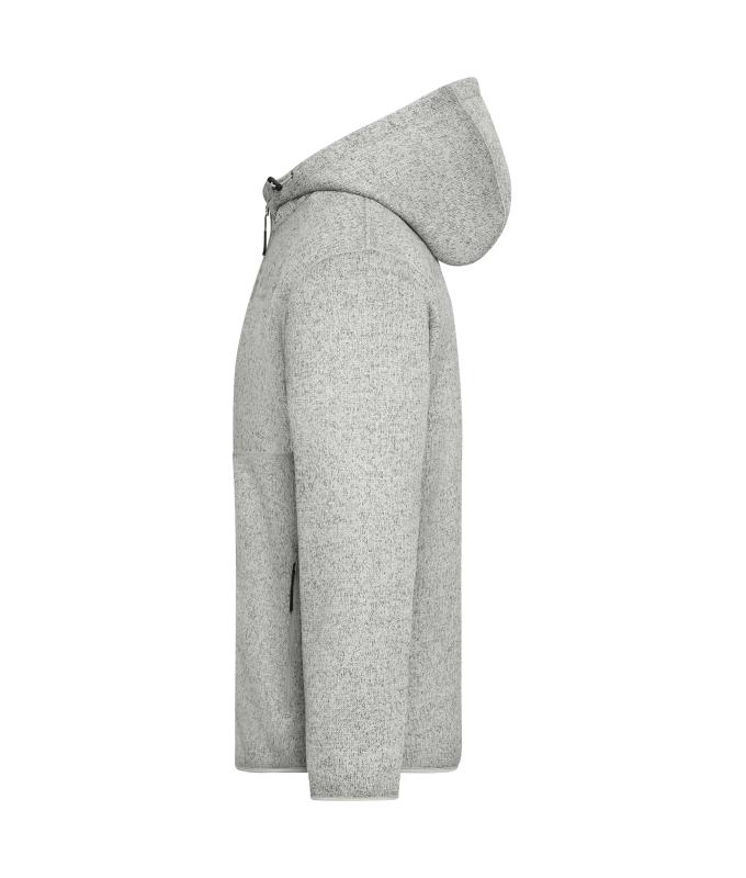 Unisex Workwear Knitted Fleece Jacket Cement-melange/nature 12032