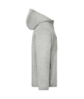 Unisex Workwear Knitted Fleece Jacket Cement-melange/nature 12032