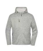 Unisex Workwear Knitted Fleece Jacket Cement-melange/nature 12032