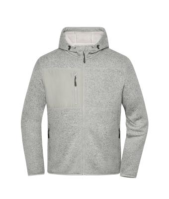 Unisex Workwear Knitted Fleece Jacket Cement-melange/nature 12032