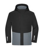 Unisex Workwear Hardshell Rainjacket Black/metal-grey 12028