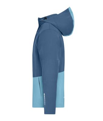 Unisex Workwear Hardshell Rainjacket Deep-blue/steel-blue 12028