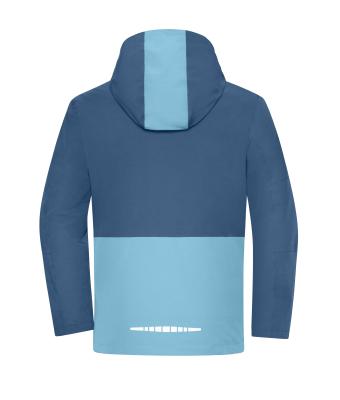 Unisex Workwear Hardshell Rainjacket Deep-blue/steel-blue 12028