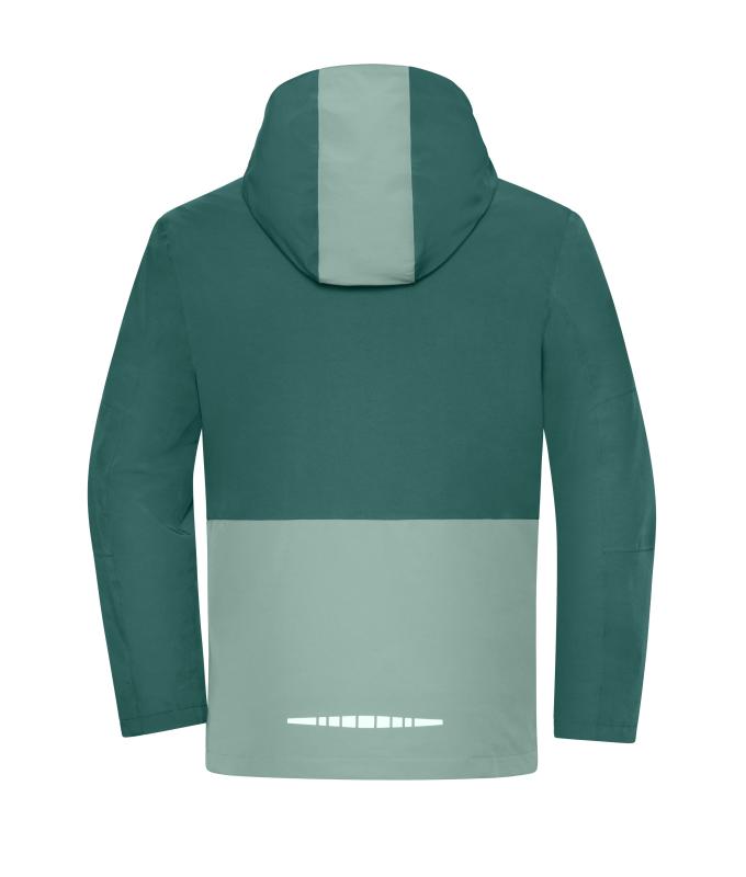 Unisex Workwear Hardshell Rainjacket Industrial-green/foggy-green 12028