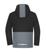 Unisex Workwear Hardshell Rainjacket Black/metal-grey 12028